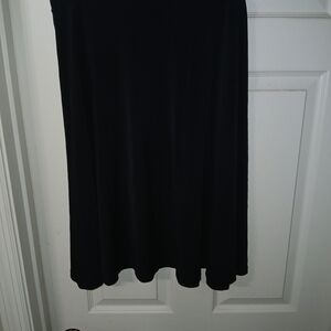 George Classic Black A-Line Skirt